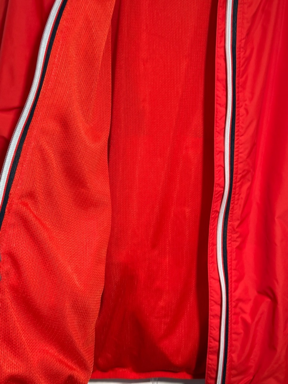 Athleta Red Lightweight Hooded Jacket Zip Front Windbreaker XL Women - Picture 7 of 16